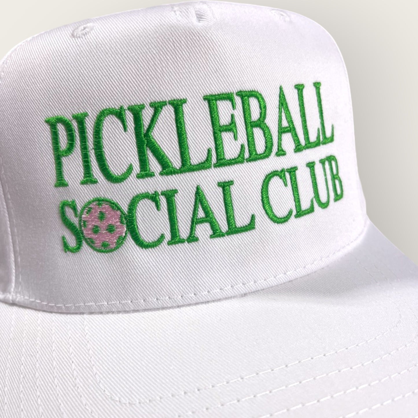 Pickleball Social Club Classic Trucker | White