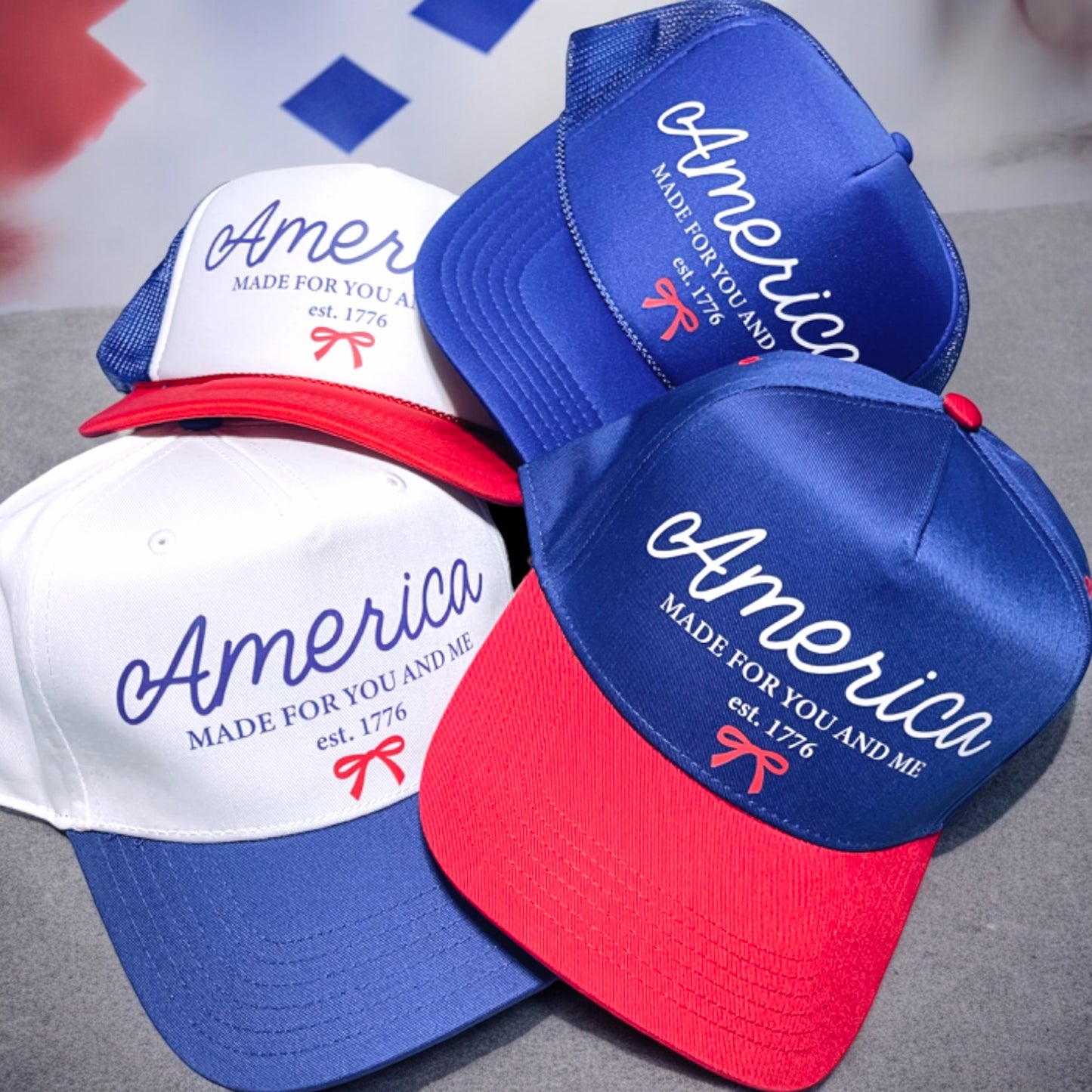 Liberty Classic Trucker Hat | White/Royal