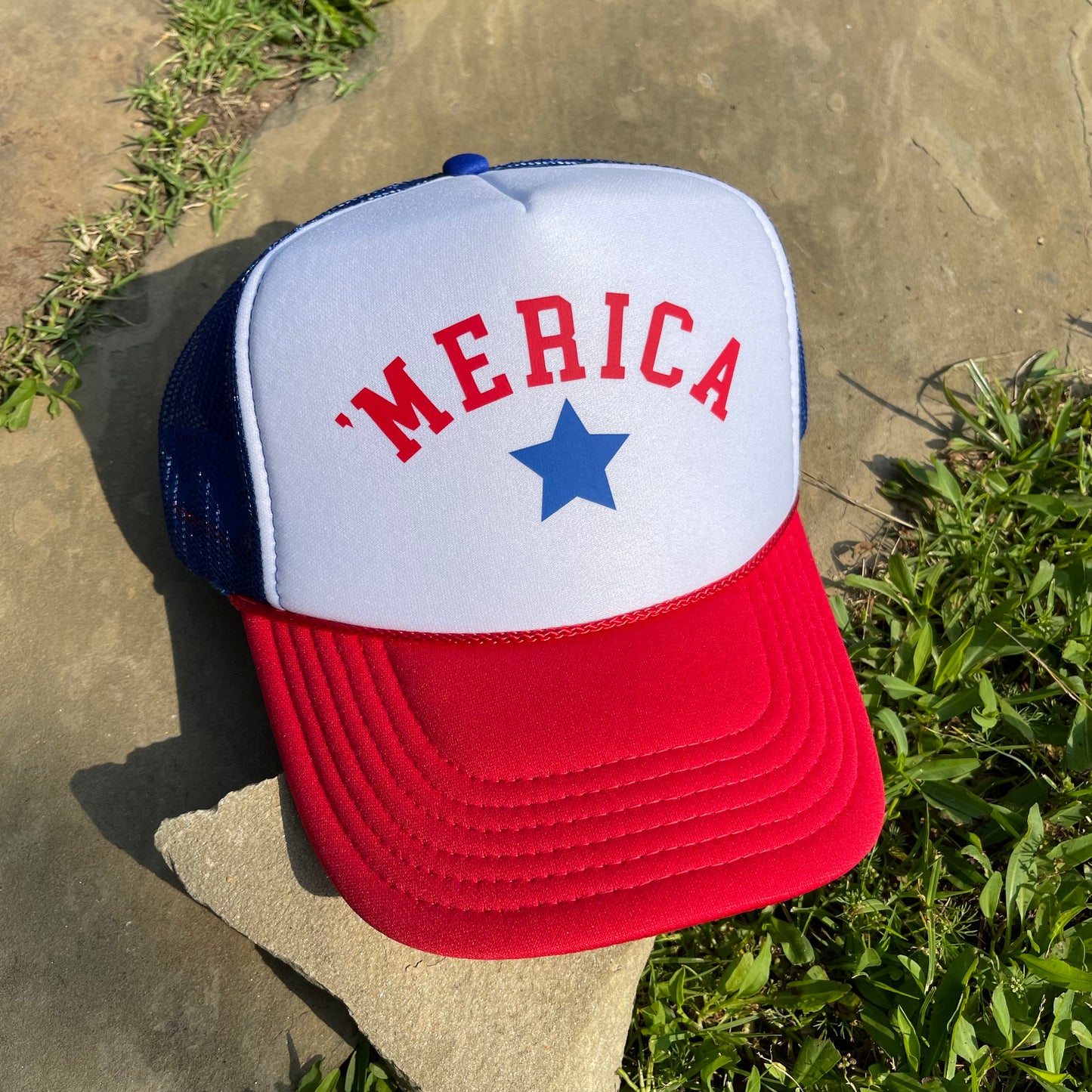 America Trucker Hat | Red/White/Blue