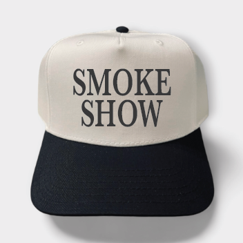 Smoke Show Classic Trucker Hat | Natural/Black