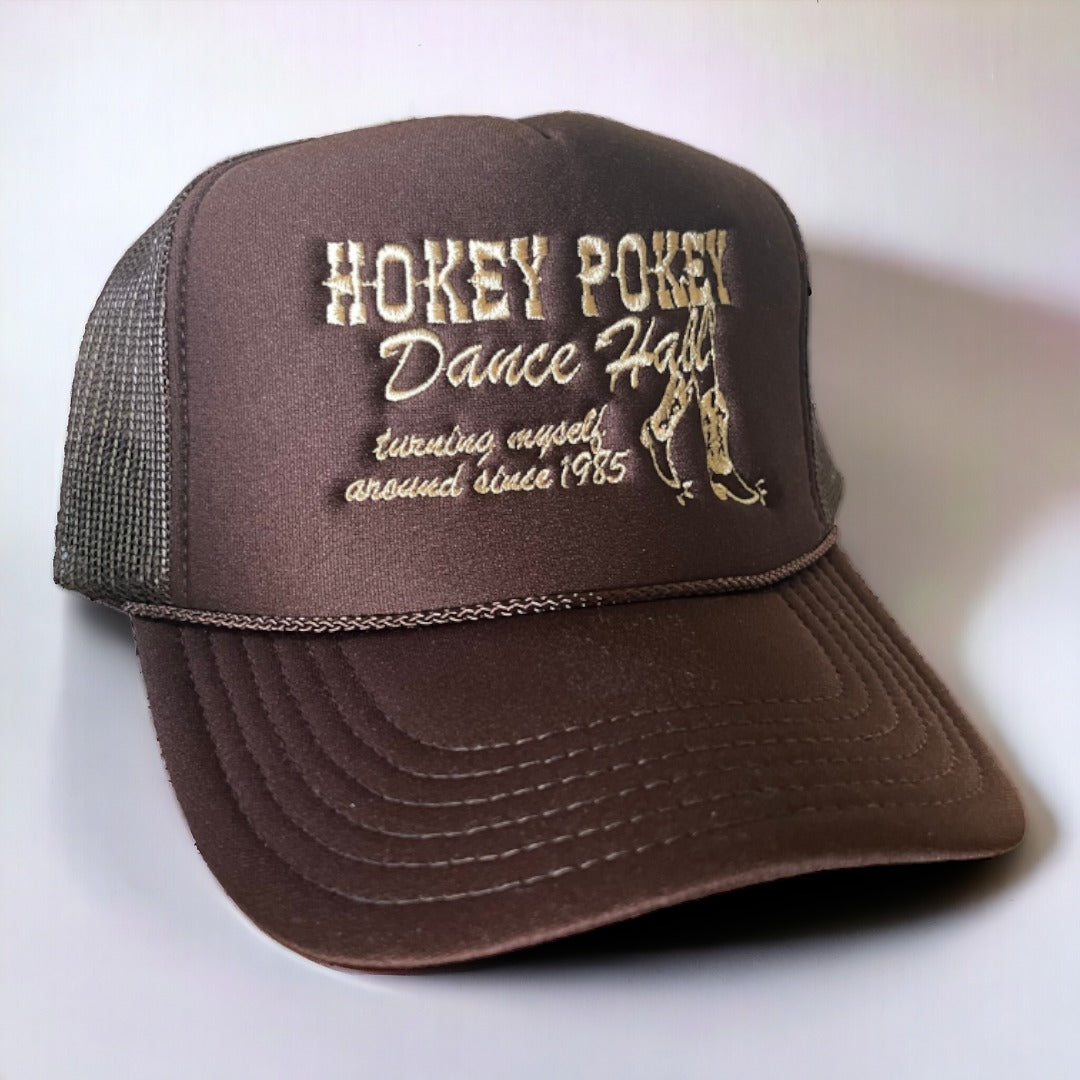 Hokey Pokey Dance Hall Trucker Hat | Brown