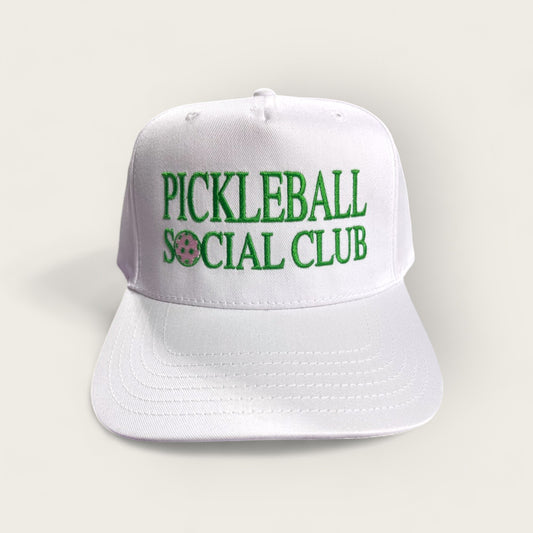 Pickleball Social Club Classic Trucker | White