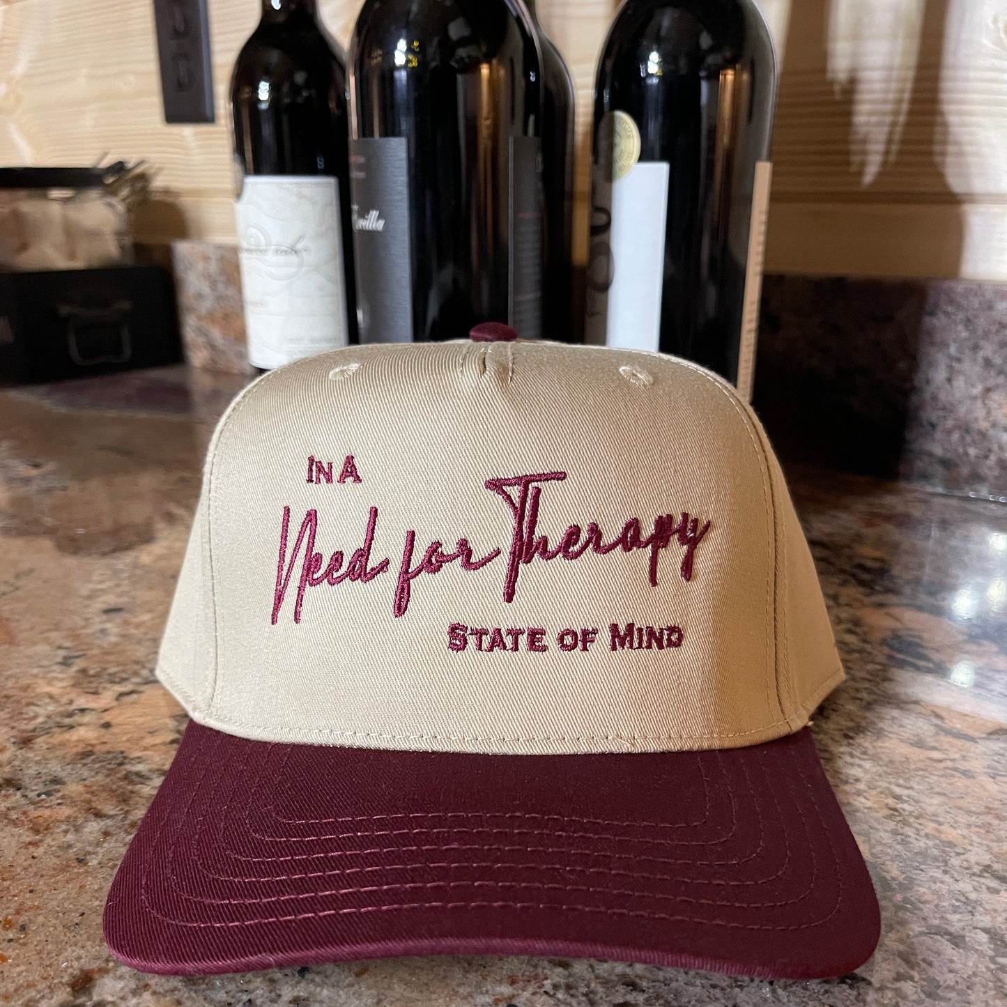 Need for Therapy State of Mind Classic Trucker Hat | Maroon/Natural