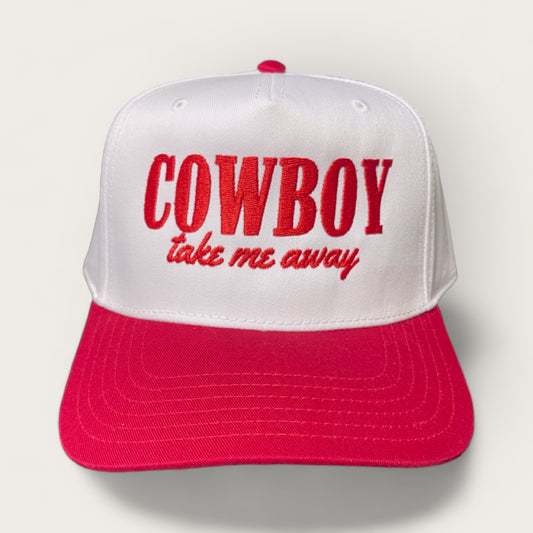 Cowboy Take Me Away Classic Trucker | Red/White