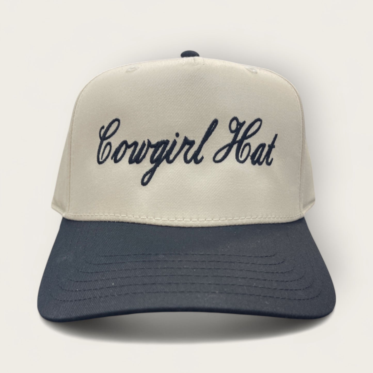 Cowgirl Hat Classic Trucker Hat | Black/Tan