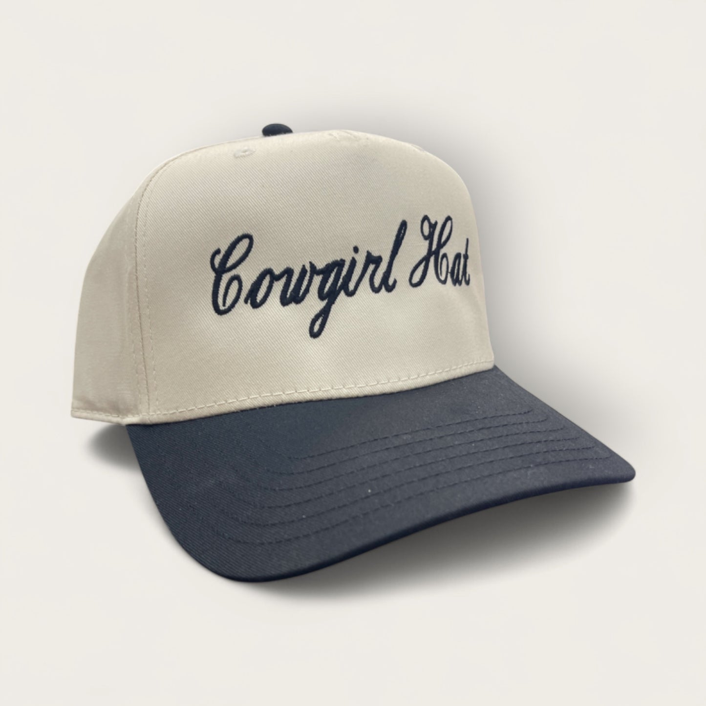 Cowgirl Hat Classic Trucker Hat | Black/Tan