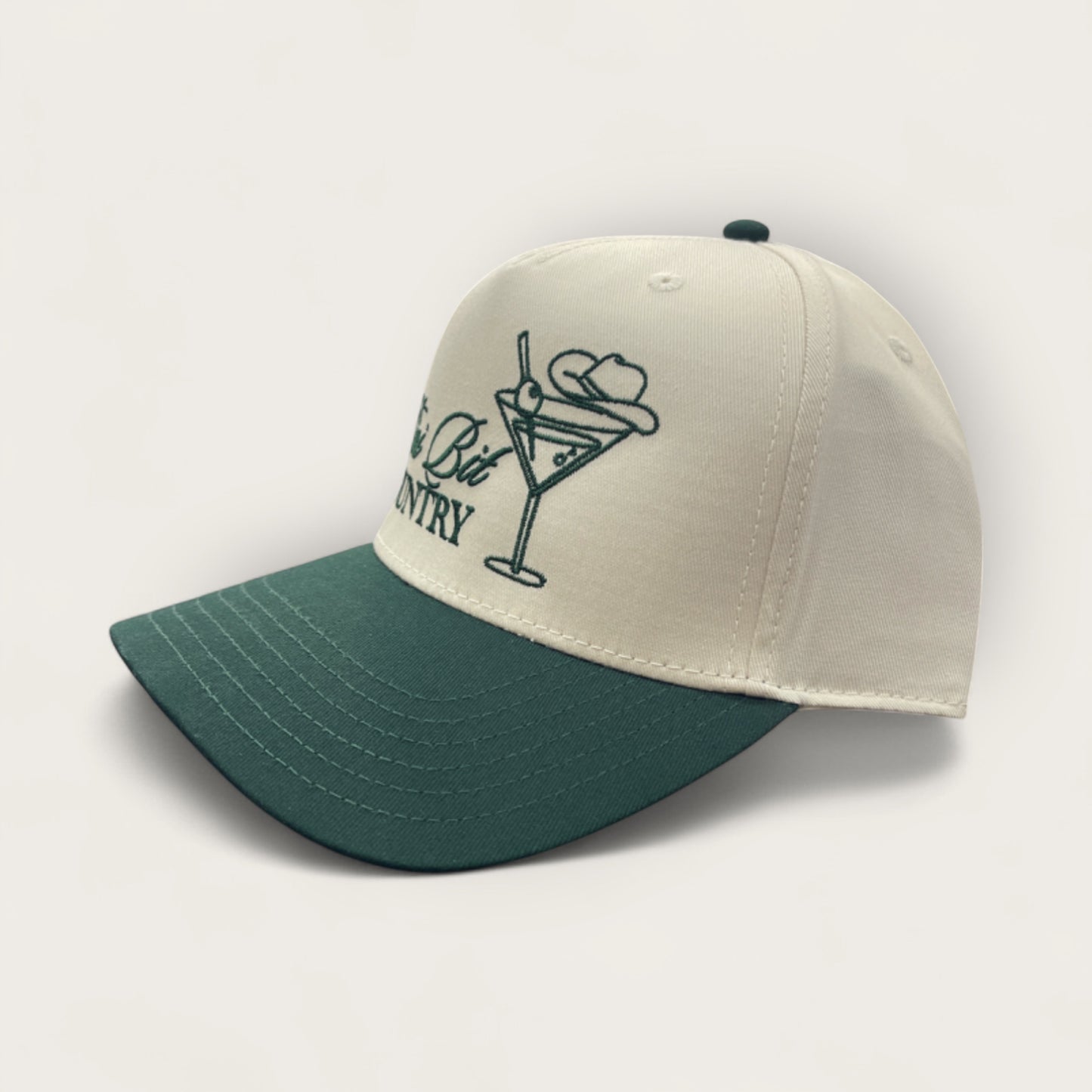 Tini Bit Country Classic Trucker Hat | Dk Green/Tan