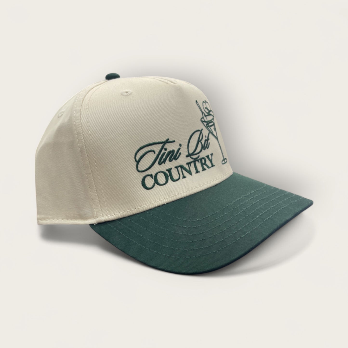 Tini Bit Country Classic Trucker Hat | Dk Green/Tan