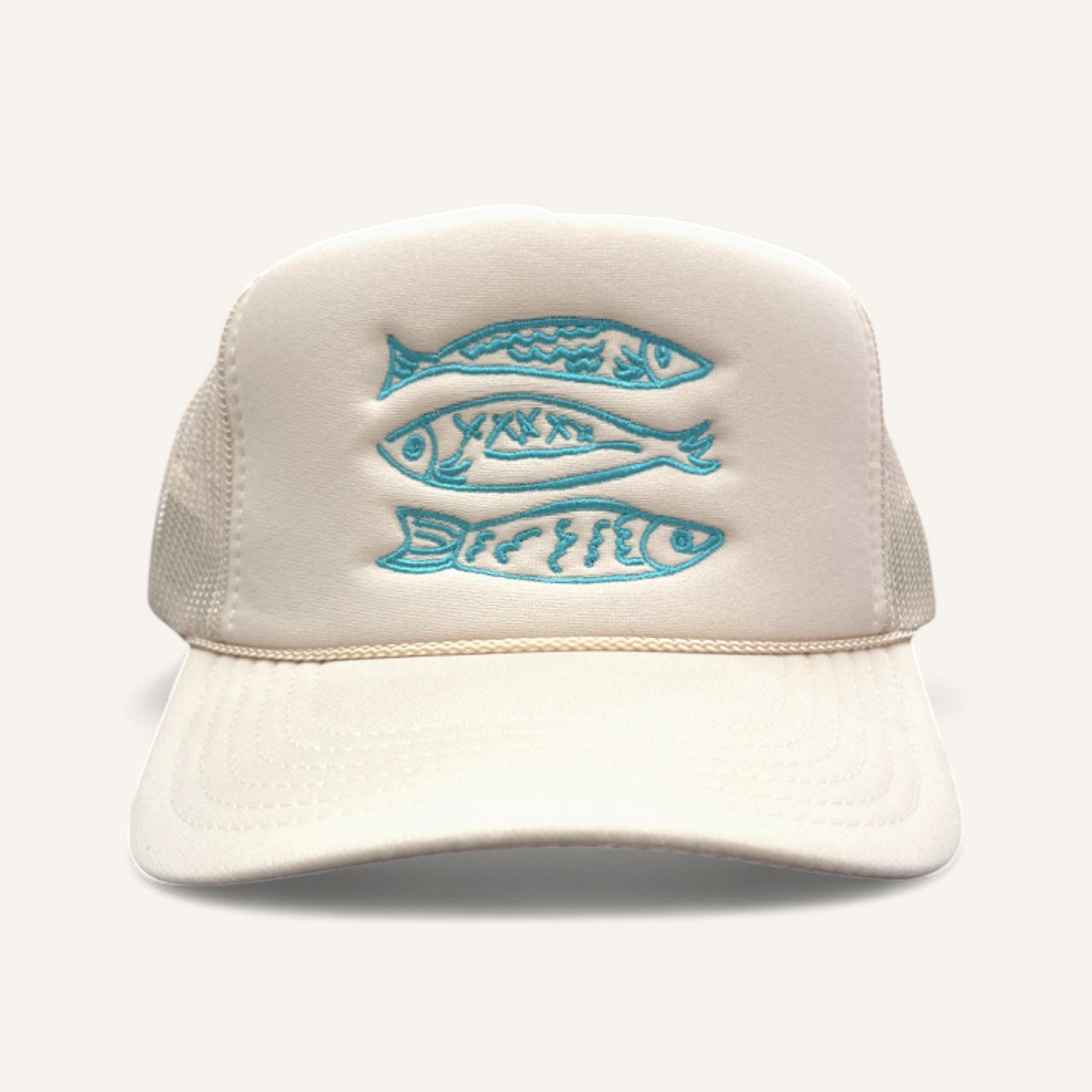 Three Fish Sardines Foam Trucker Hat