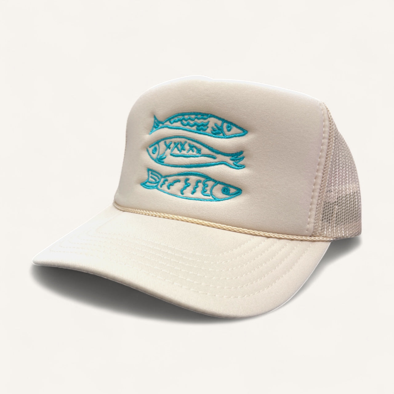 Three Fish Sardines Foam Trucker Hat