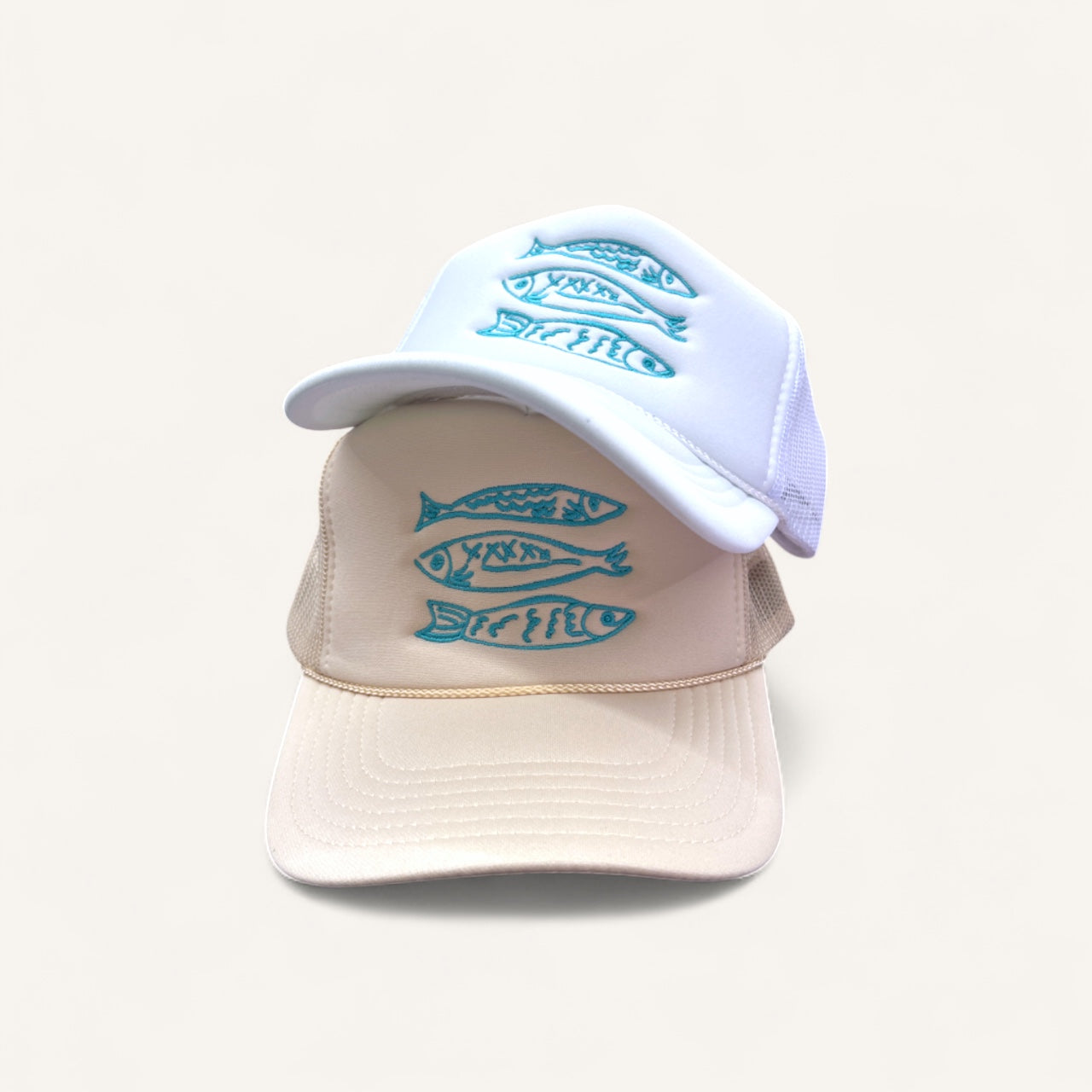 Three Fish Sardines Foam Trucker Hat