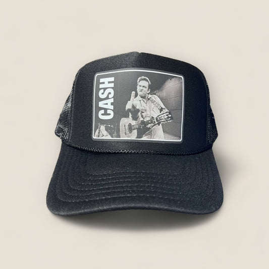 Johnny Cash Trucker Hat | Black