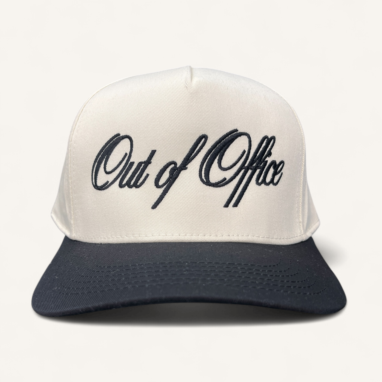 Out of Office Classic Trucker Hat | Black/Tan