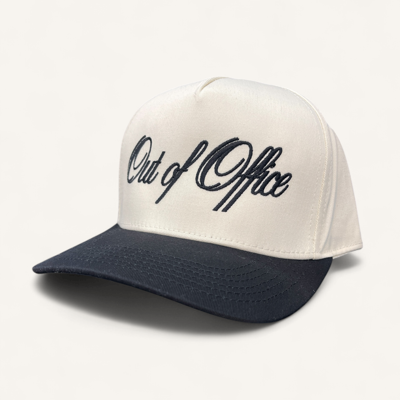 Out of Office Classic Trucker Hat | Black/Tan