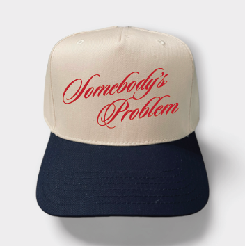 Somebody's Problem Classic Trucker Hat | Natural/Navy