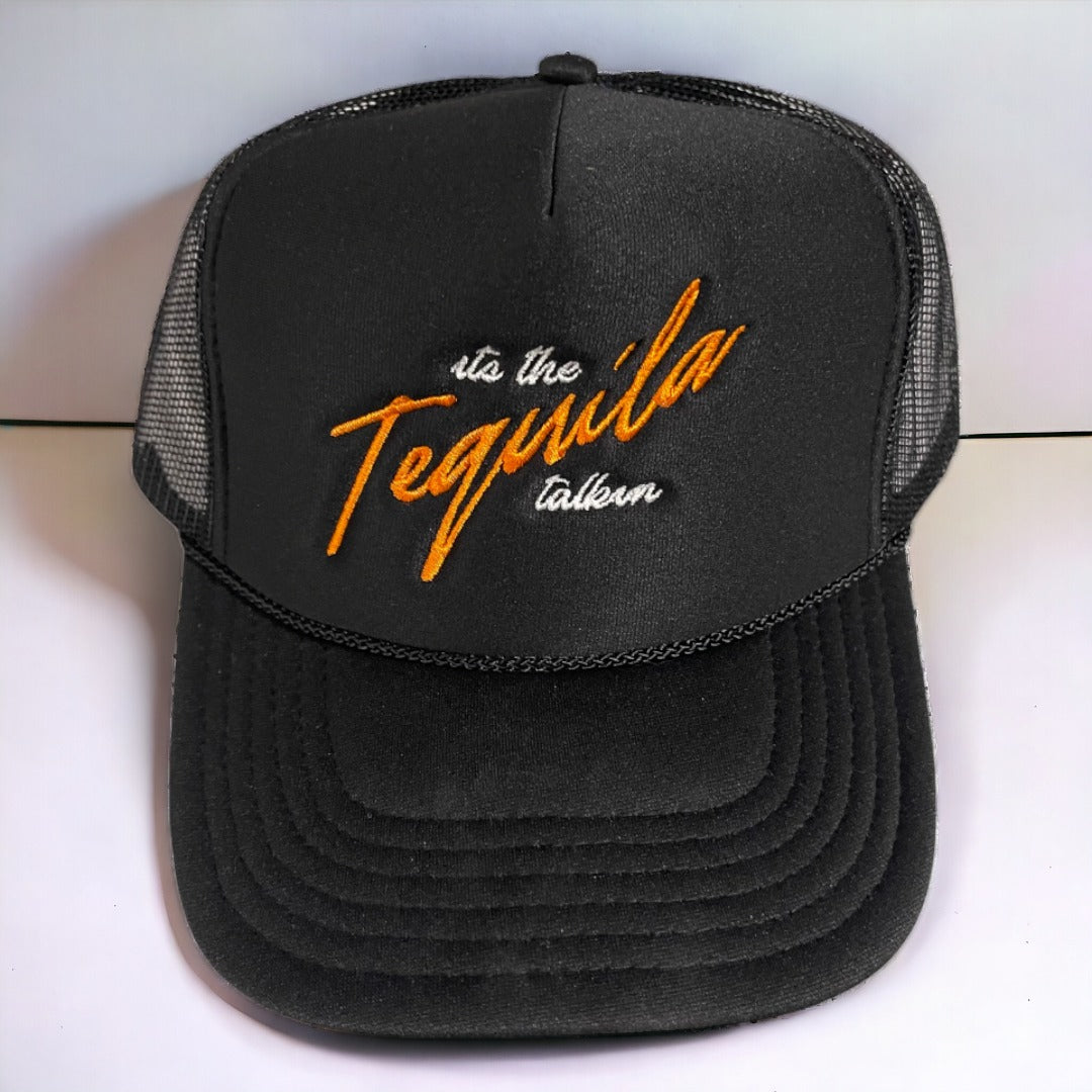 Tequila Talkin' Trucker Hat | Black