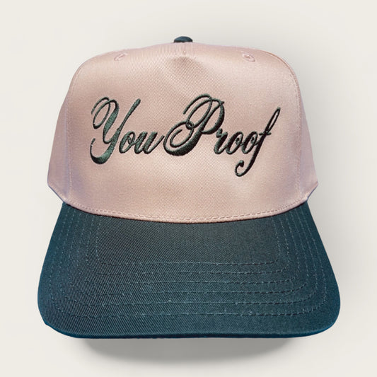 You Proof Classic Trucker Hat | Khaki/Dk Green